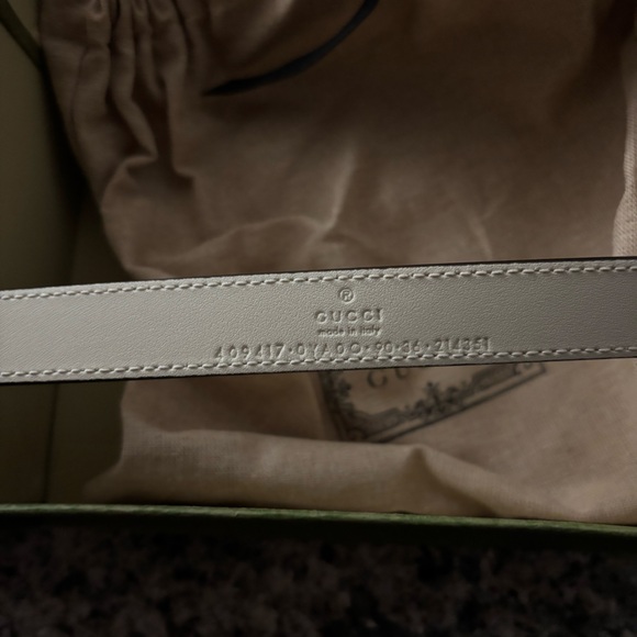 Gucci GG Marmont thin belt with shiny buckle - Picture 3 of 3